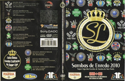 Dvd + Cd Sambas De Enredo 2010 Escolas De Samba De São Paulo