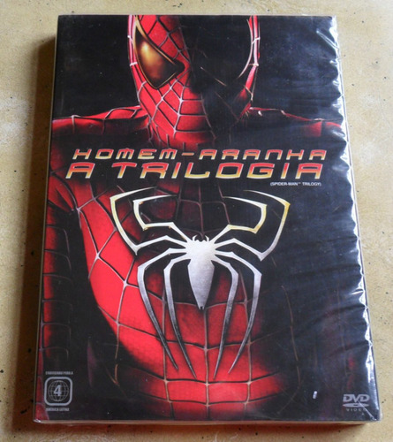 Box Do Filme Homem Aranha - A Trilogia (3  Dvds) - Lacrado.
