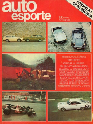 Auto Esporte Nº152 Junho/1977 Variant Belina Falcao Bugre