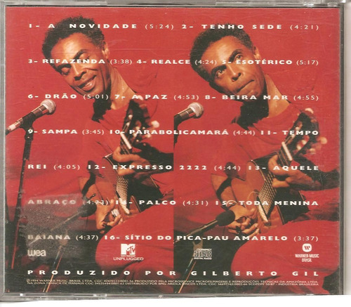 Fita De Vídeo-(vhs)-gilberto Gil-mtv-unplugged-1994.