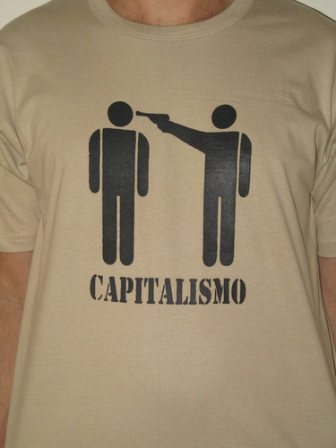 Camiseta Básica Anticapitalismo Capitalismo Mata