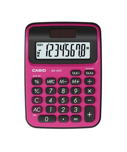 Calculadora De Mesa Fucsia, 8 Dígitos Ms-6nc-brd
