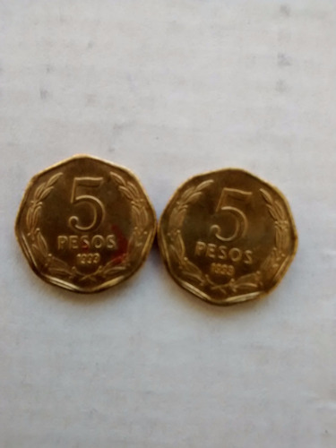 Numismatica Moneda 5$ -1993-chile