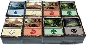 Lote 100 Terrenos Básicos Magic The Gathering - 20 De Cada