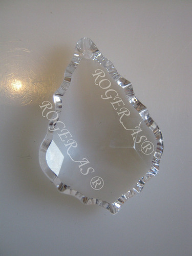 Imagem 5 de 6 de 10 Cristais Asfour Placa Bacalhau 3,8 Cm Para Lustres