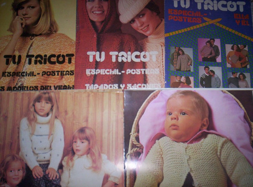 6 Revistas Tejido Tu Tricot. Tamaño Poster! Todas Las Edades