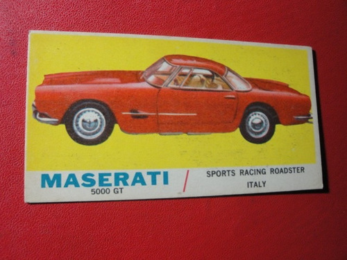 Figuritas Divertidas Autos Sport Maserati 5000 Gt Nº7