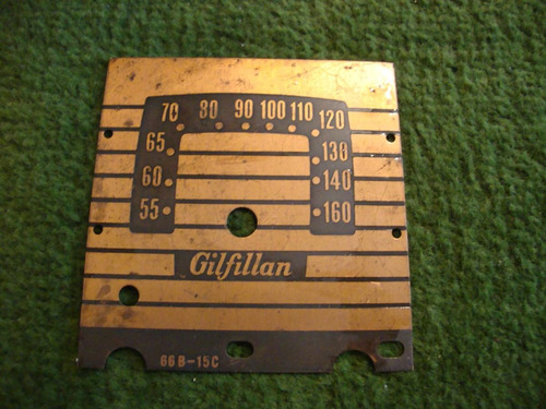 Dial De Rádio Antigo - Gilfillan