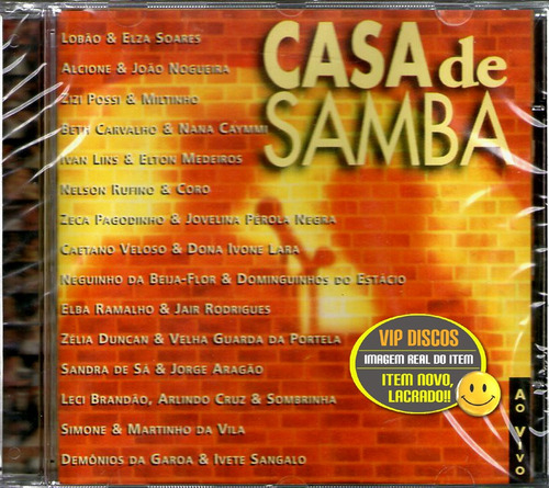 Cd Casa De Samba Ao Vivo Com Zeca Pagodinho Alcione Jovelina