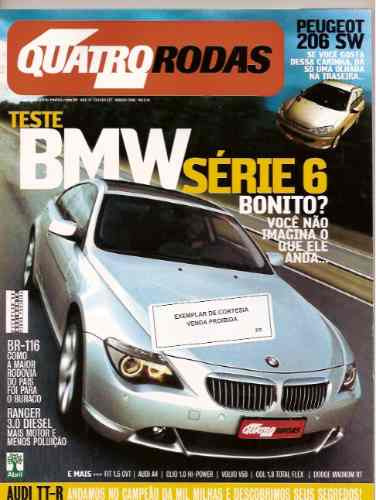 Revista Quatro Rodas - Bmw Série 6 Bonito?