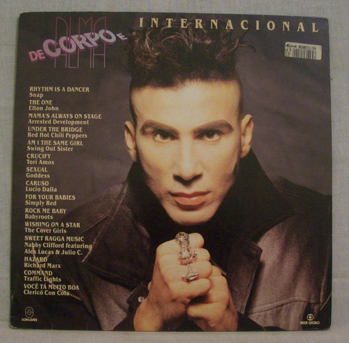 Lp Novela De Corpo E Alma - Internacional - Som Livre - 1992