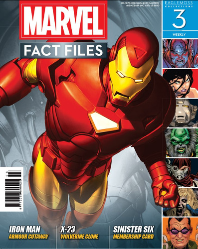 Marvel Fact Files 03 - Iron Man - Bonellihq Cx360 G18