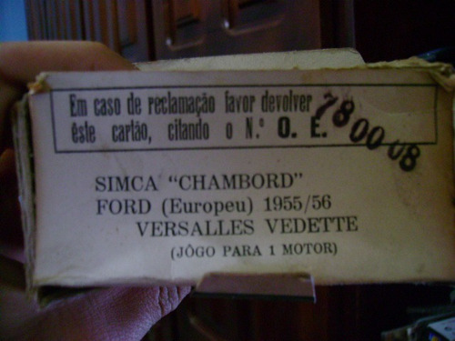 Anéis Simca Chambord Versalles Vedette .045 V-8 Cofap N°170