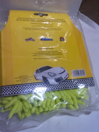 Imagen 2 de 5 de Guante Esponja Microfibra Para Lavar Carros Motos, El Hogar