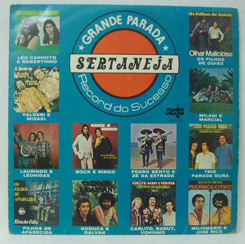 Lp Grande Parada Sertaneja - Record Do Sucesso - 1980 - Seta