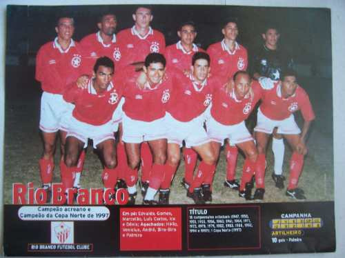 Poster 2x1 - Cruzeiro / Rio Branco - Campeões 97