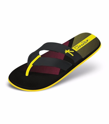 Sandália Kenner Floater Square Pto/amarelo - Chinelo Kenner