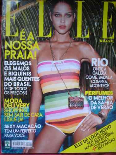 Elle Brasil É A Nossa Praia/ Ana Beatriz Barros Na Capa