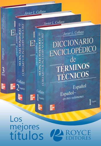 Diccionario Enciclopédico De Términos Técnicos Collazo 3 Vol