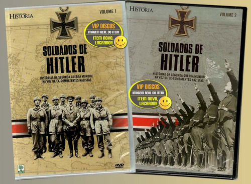 Dvd Soldados De Hitler Vol 1 + Vol 2 Segunda Guerra Lacrados