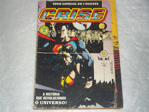Hq Gibi Dc Comics Crise Nas Infinitas Terras Vol 1 Maio 1989