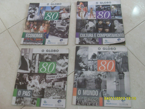 7 Revistas Especiais O Globo 80 Anos - Bonellihq Cx370 L21