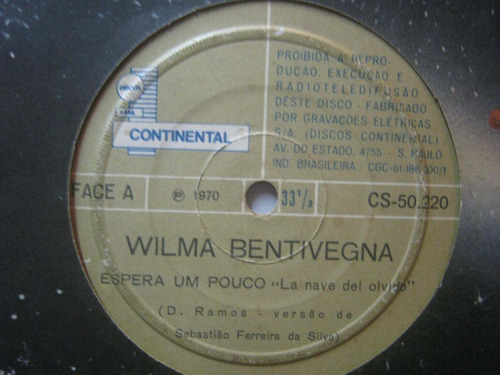 Wilma Bentivegna Compacto Espera Um Pouco 1970