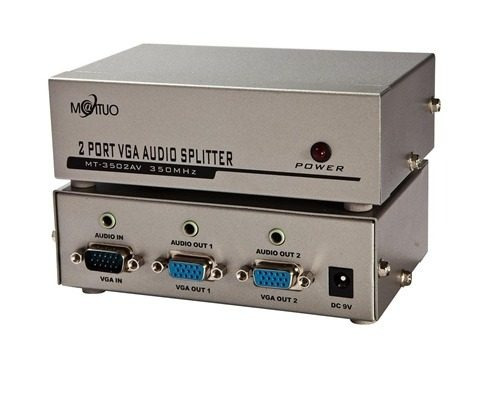 Splitter Vga Com Audio P21x2 Saidas Com Audio Video Splitter
