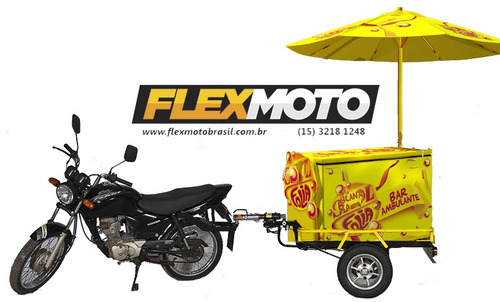 Carretinha Ambulante, Térmico, Carrinho Ambulante, Para Moto