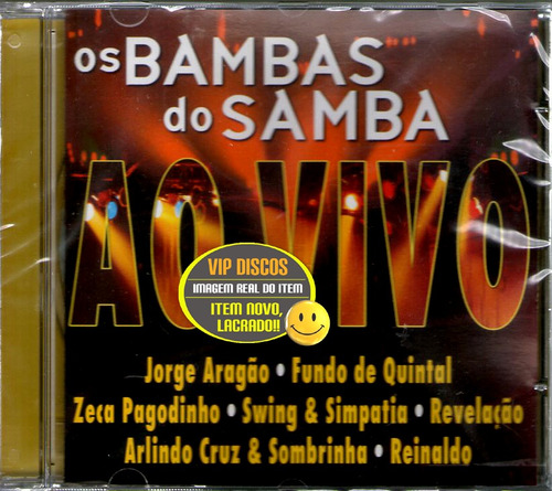 Cd Os Bambas Do Samba Ao Vivo - Raro
