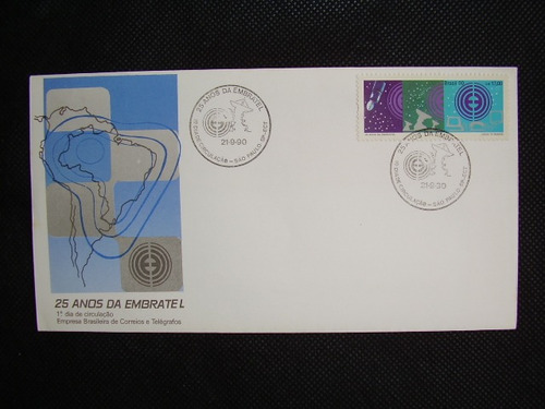 Imagem 1 de 1 de Fdc 25 Anos Da Embratel 1990