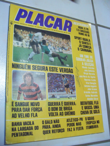 Placar Nº 379: Poster Zico - Cruzeiro - Bahia - Grêmio