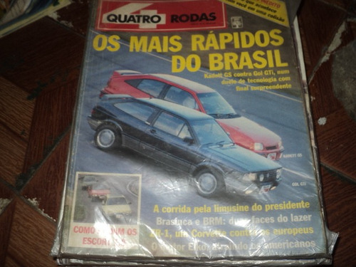 Gol Gti/kadet Gs 1989 Quatro Rodas