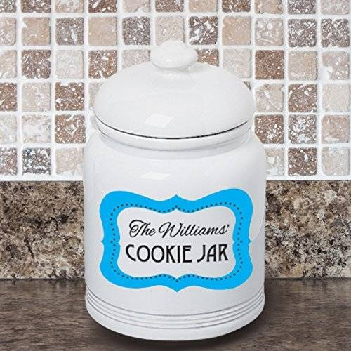 Cookie Jar Con Personalizado Con El Nombre De La Familia
