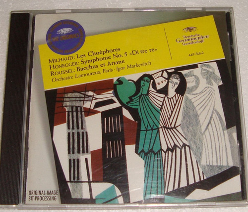 Milhaud Les Choephores Honegger Symphonie No.5 Cd Excelente