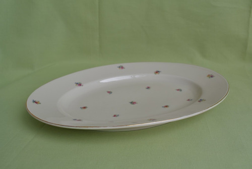 Grande Travessa Em Porcelana Alemã Bohemia Policromia (Usado)