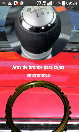 Imagen 5 de 6 de Aro Bronce Corsa Chevrolet Sincronico Corsa Kit Velocidad