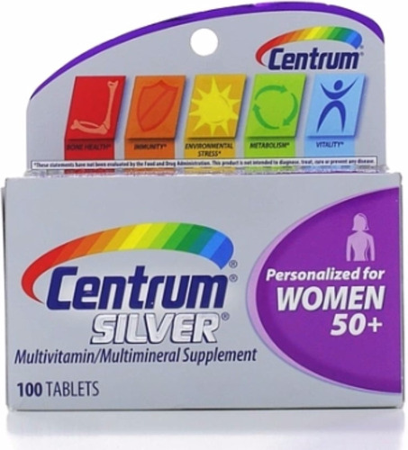 Vitaminas Para Mujer 50+ 100 Cápsulas Centrum Silver (4