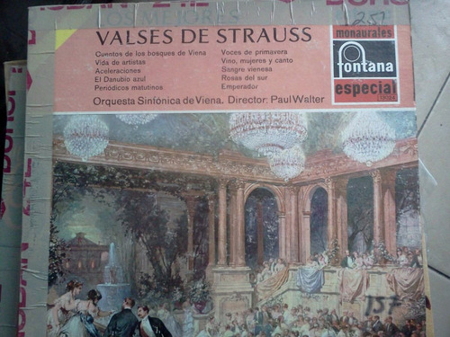 Excelente Disco Acetato De: Los Mejores Valses De Strauss