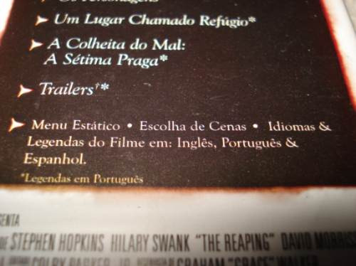 Dvd A Colheita Do Mal Com Hilary Swank