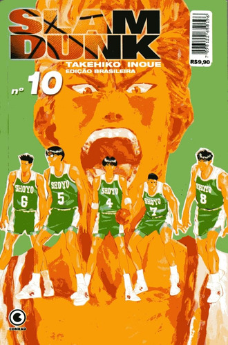 Mangá Slam Dunk - Nº 10 - Conrad Ed. Perfeito Estado