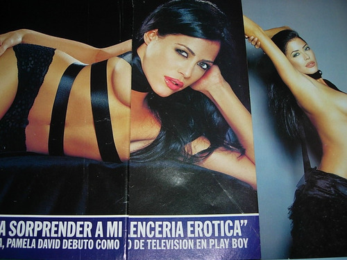 Sexy Pamela David Lenceria 5 Pg Clipping Revista Caras