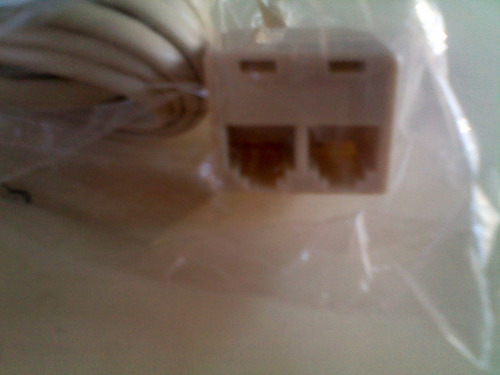 Cable Rj11 Para Telefonos Con Entrada Y Dos Salida Leviton