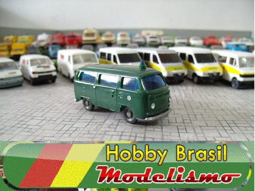 Miniatura Van Vw Kombi Policia Militar Ho 1:87 Wiking