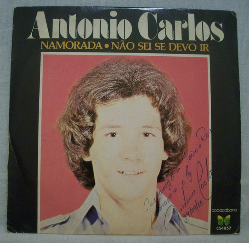 Compacto Vinil Antonio Carlos - Namorada - Copacabana - 1979