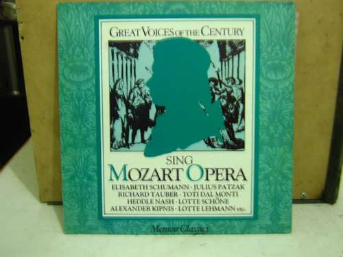 Lp Great Voices Of The Century Sing Mozart Opera