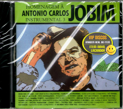 Cd Homenagem A Antonio Carlos Jobim Instrumental 3 - Raro
