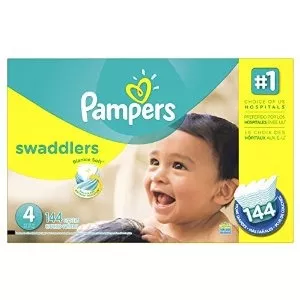 Pampers Pañales Swaddlers Tamaño 4 Economía Paquete Plus 144