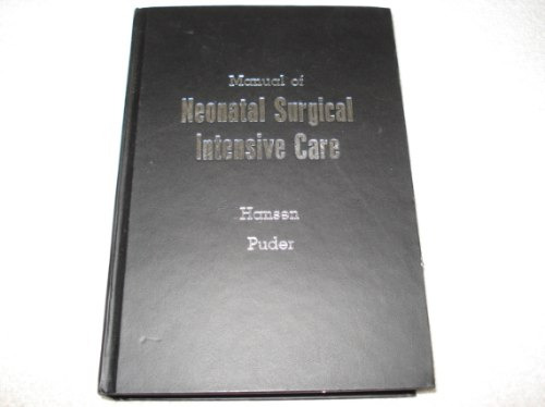 Livro Manual Of Neonatal Surgical Intensive Care - 2003