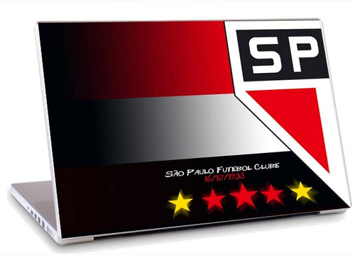 Skin Adesivo Notebook São Paulo Time Futebol Logo Skdi4604